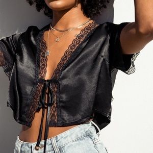 Princess Polly Vintage Tie Top